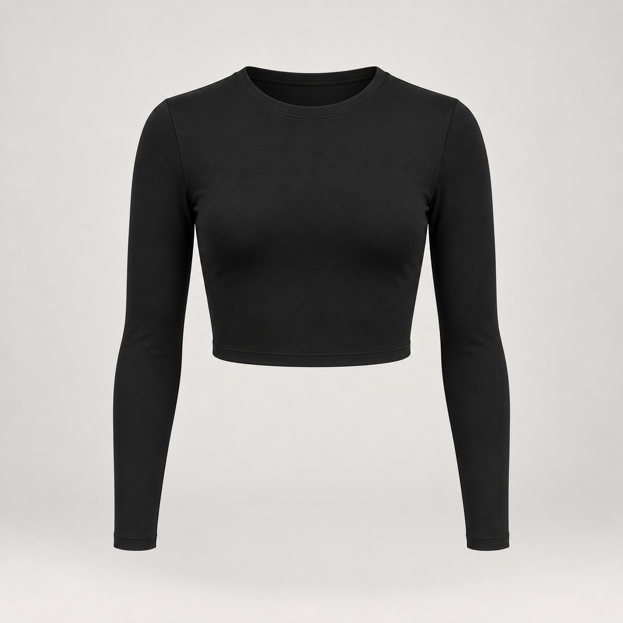 Long-Sleeve Yoga Crop Top